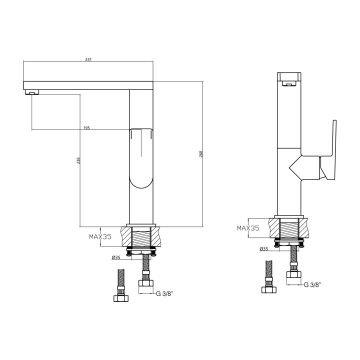 Fause Eviye Bataryası Piedra Siyah KTE122-B