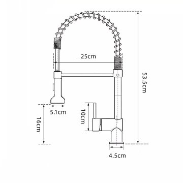 Fause Endüstriyel Eviye Bataryası Siyah KEE101-B