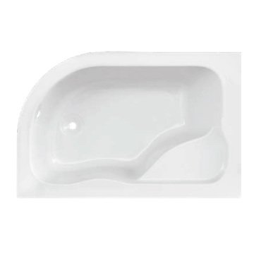 S'tina Oval Asimetrik Oturmalı Küvet / Jakuzi Alpos 100x150 cm
