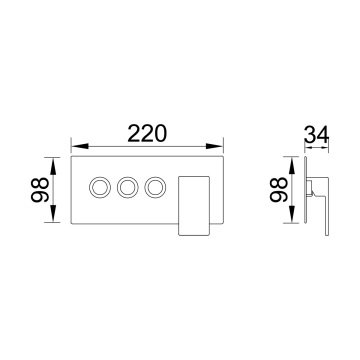 Fause Ankastre Banyo Bataryası Comfort 3 Yollu KAB103-3
