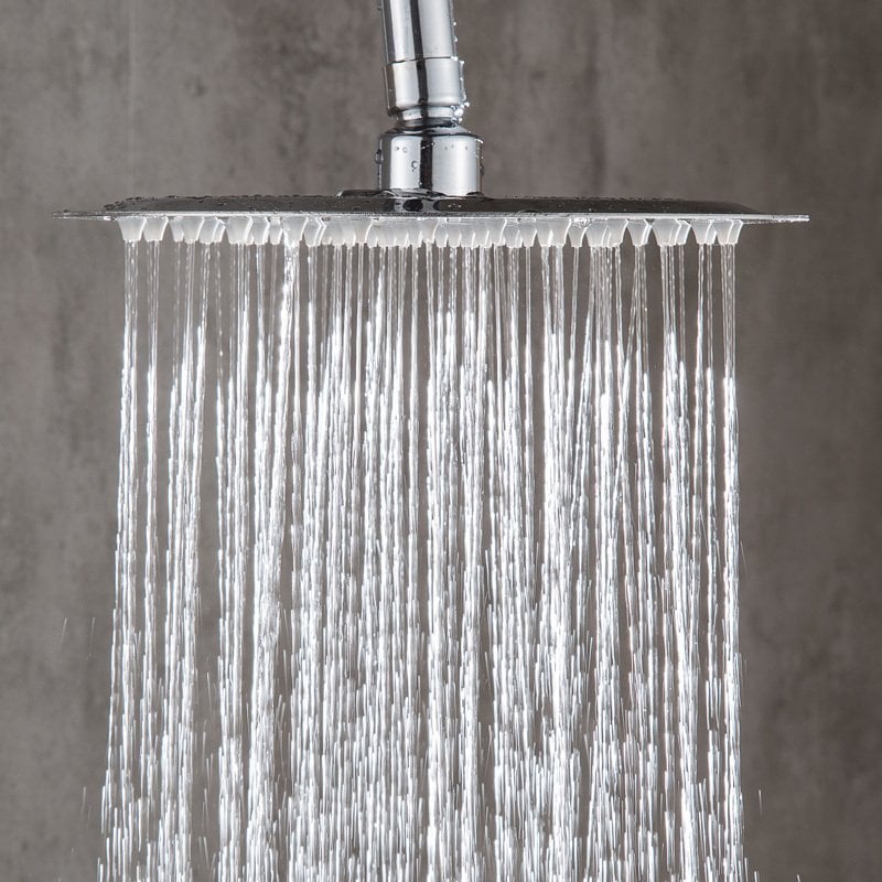 Fause Tepe Duş Başlığı Kare Slim 304 Metal 20x20 cm KTD101