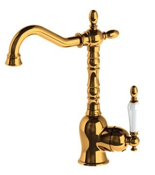 GPD Tek Gövde Lavabo Bataryası Retro Altın MTL180-A