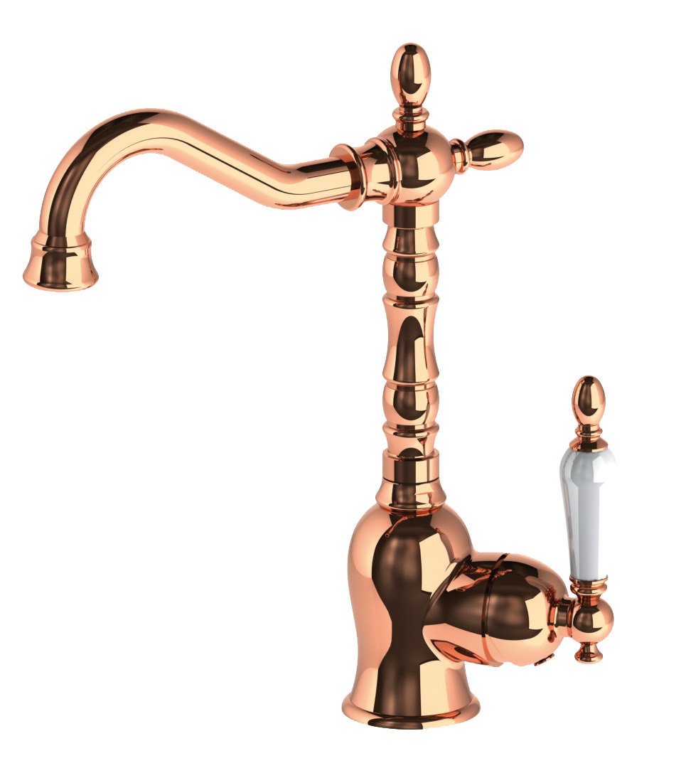 GPD Tek Gövde Lavabo Bataryası Retro Rose MTL180-R