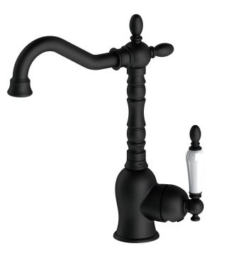 GPD Tek Gövde Lavabo Bataryası Retro Siyah MTL180-S
