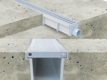 Sukar Moduler Açık Alan Süzgeç Drenaj Kanal + Izgara