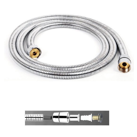 Mistillo Krom Kaplı Duş Spiral Hortumu 150 cm