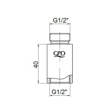 GPD Musluk Batarya Uzatma 4 cm UZT06