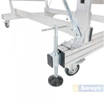 Saraylı Alüminyum Teleskopik Mega İskele Merdiven 2X2 m (4 Metre) 7507