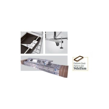 Saraylı Özel Alaşımlı Alüminyum İskele Merdiven Tekli 1X3 m (3 Metre) 7511-T