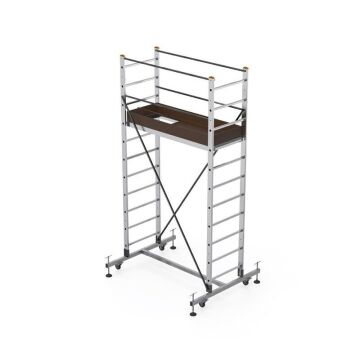 Saraylı Özel Alaşımlı Alüminyum İskele Merdiven Tekli 1X3 m (3 Metre) 7511-T