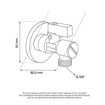 Fause Filtreli Ara Musluk KDC110