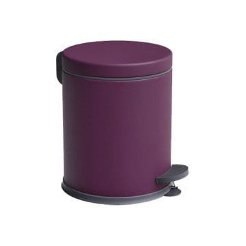 Pedallı Mor Çöp Kovası 5 lt