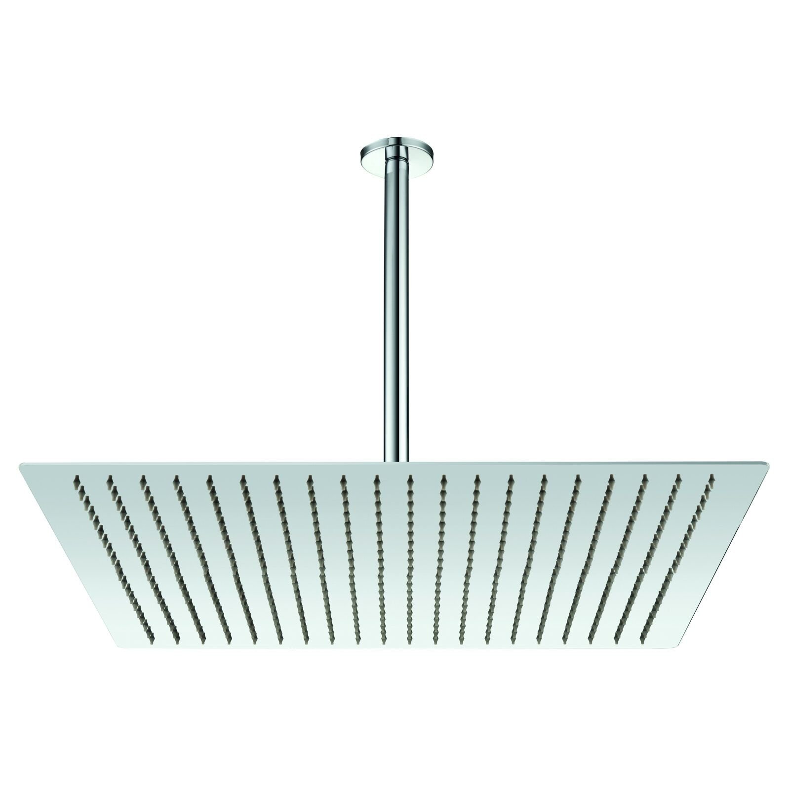 Fause Ankastre Duş Başlığı Borulu Kare Slim Metal 50x50 cm Tavandan