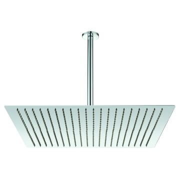 Fause Ankastre Duş Başlığı Borulu Kare Slim Metal 50x50 cm Tavandan