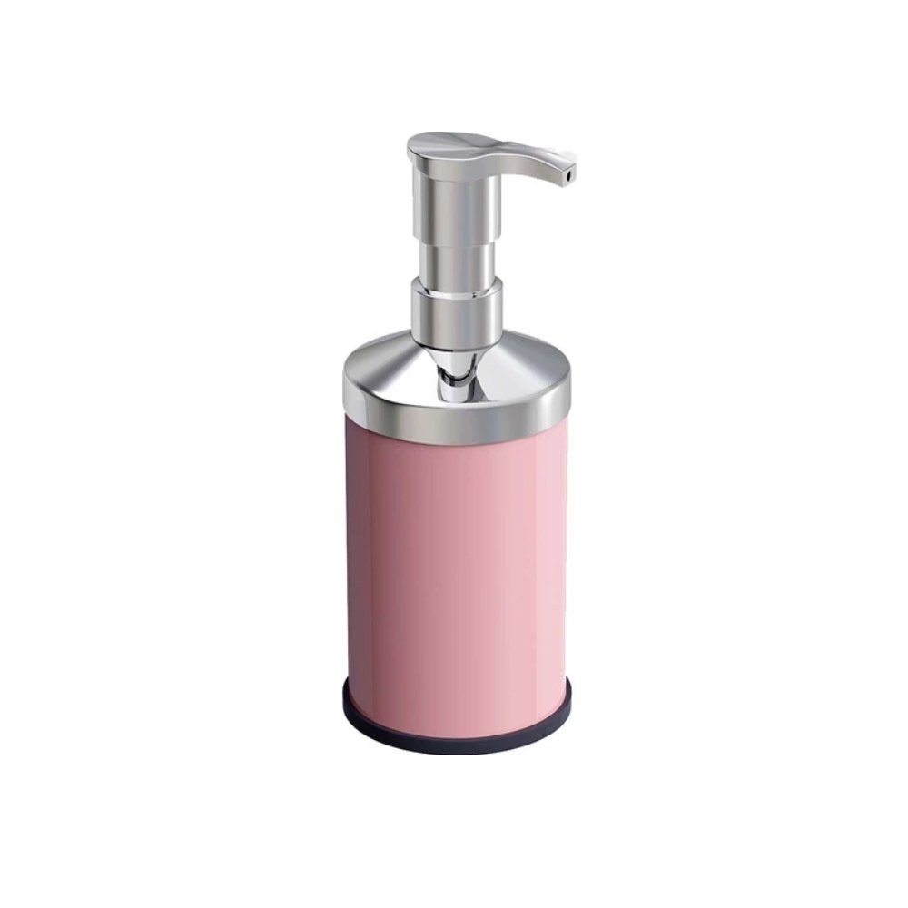 Paslanmaz Krom Pembe Sıvı Sabunluk