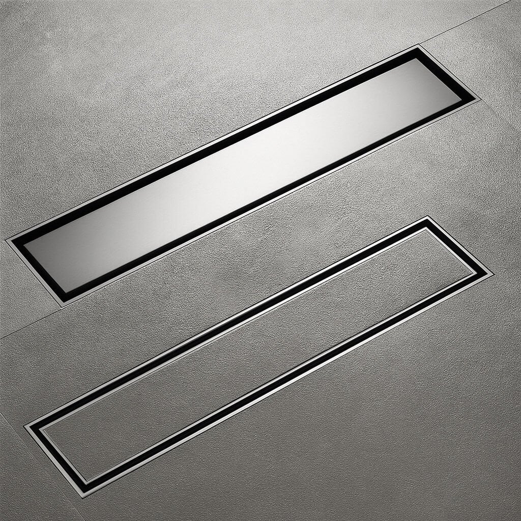 Fause Komple Çelik Seramik Uyumlu Ankastre Lineer Duş Kanalı 40 cm KSZ105-40