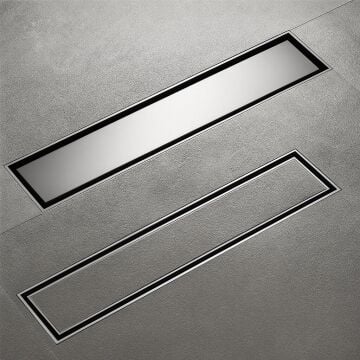 Fause Komple Çelik Seramik Uyumlu Ankastre Lineer Duş Kanalı 50 cm KSZ105-50