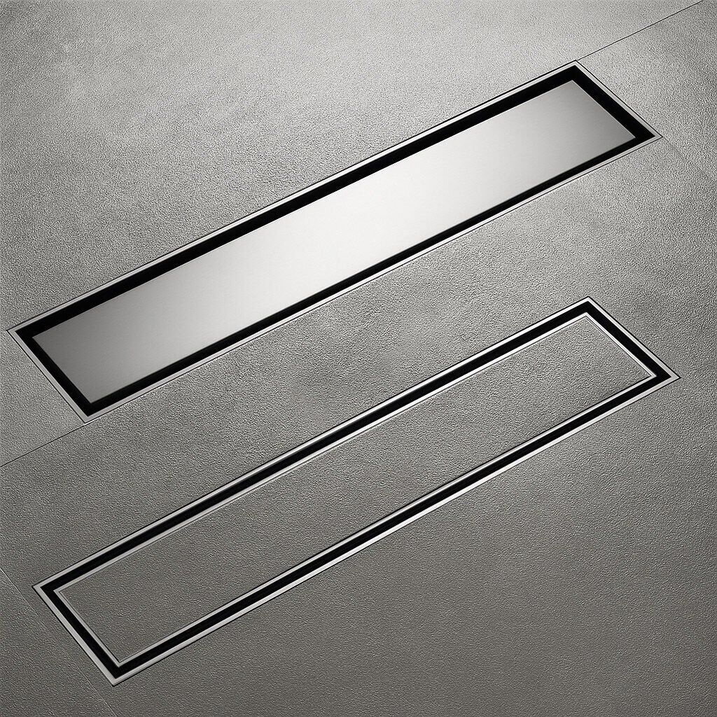 Fause Komple Çelik Seramik Uyumlu Ankastre Lineer Duş Kanalı 60 cm KSZ105-60