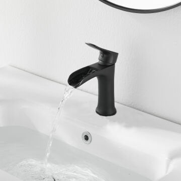 Fause Lavabo Bataryası Şelale Siyah KLB112-B