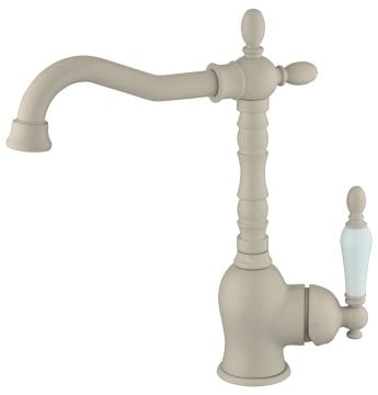 GPD Tek Gövde Lavabo Bataryası Retro Krem Granit Renk MTL180-KG