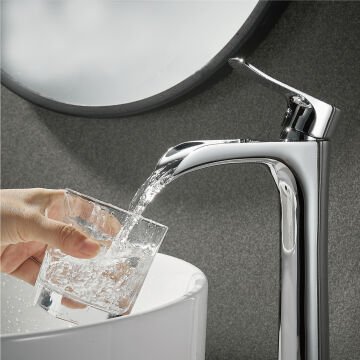 Fause Yüksek Çanak Lavabo Bataryası Şelale KSL112