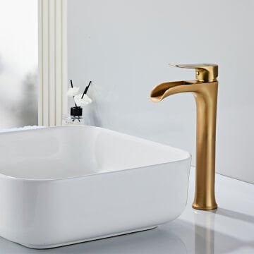 Fause Yüksek Çanak Lavabo Bataryası Şelale Antik Eskitme KSL112-A