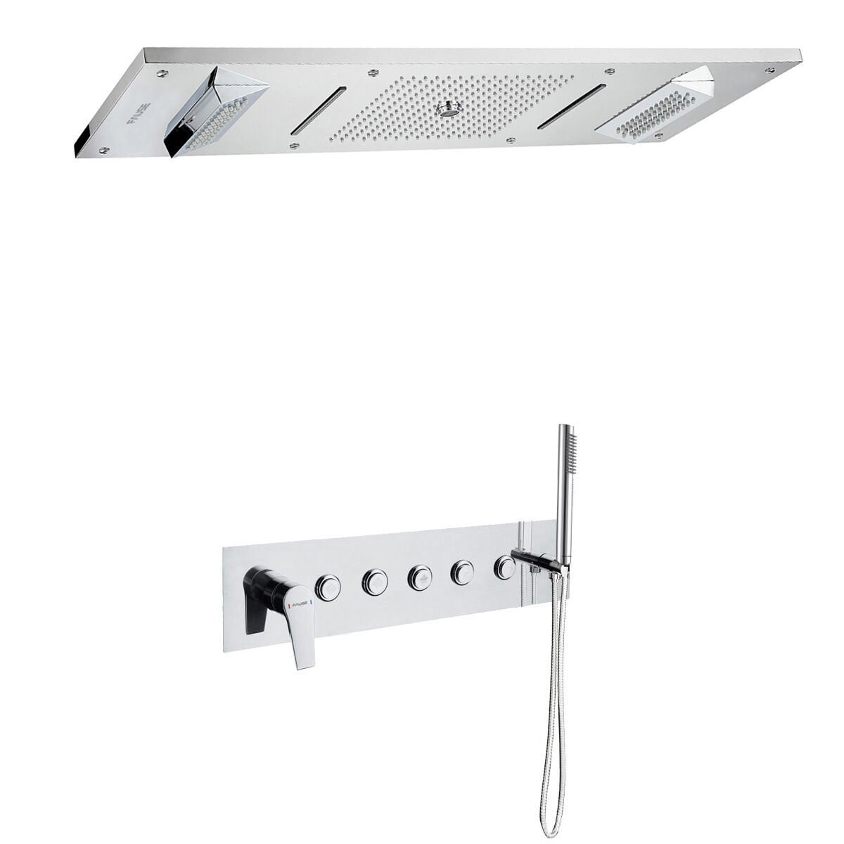Fause Ankastre Kombine Duş Seti Tavandan 4 Fonksiyonlu FAU113