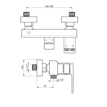 GPD Banyo Bataryası Quadro Siyah MBB190-S