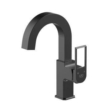 GPD Tek Gövde Lavabo Bataryası Quadro Siyah MTL190-S