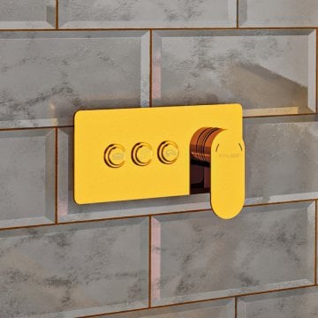 Fause Ankastre Banyo Bataryası Comfort 3 Yollu Gold KAB103-3G