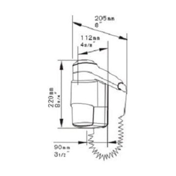 Xinda Otel Tipi Saç Kurutma Makinesi 1200W RCY120-18A