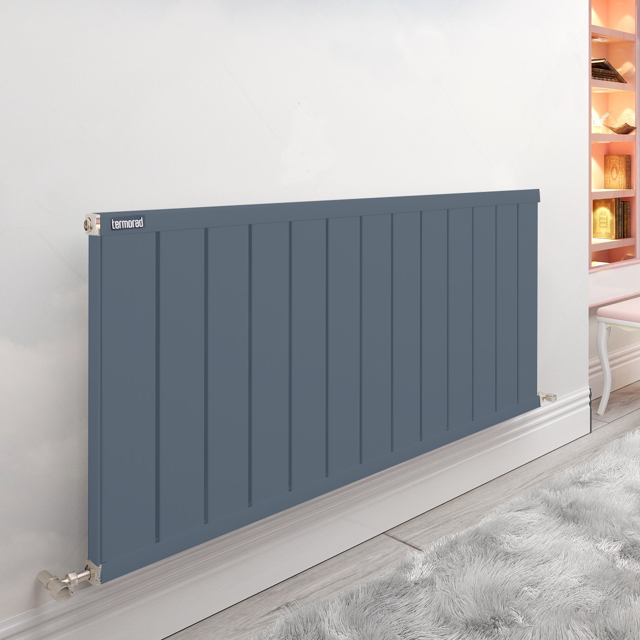 Termorad Alüminyum Panel Radyatör Petek Ahşap Desenli 100 cm - 104 cm