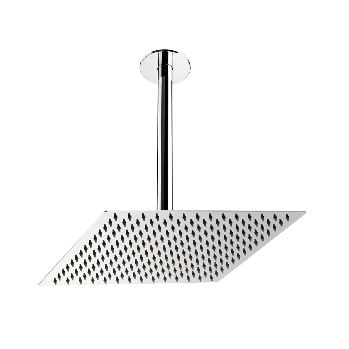 Fause Ankastre Duş Başlığı Borulu Kare Slim Metal 30x30 cm Tavandan