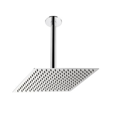 Fause Ankastre Duş Başlığı Borulu Kare Slim Metal 30x30 cm Tavandan