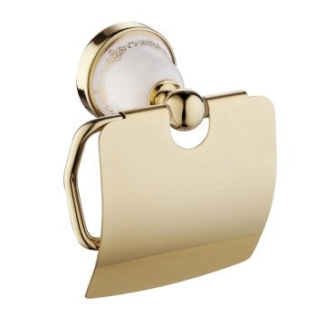 Fause Kapaklı Tuvalet Kağıtlık Pandora Altın Gold