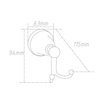 Fause Bornoz Askılık Pandora Altın Gold
