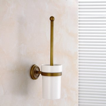 Fause Askılı Tuvalet Fırçası Vintage Antik Pirinç