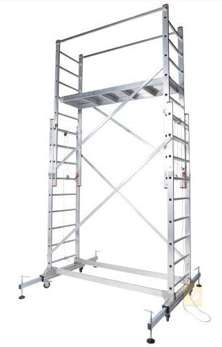 Saraylı Alüminyum Teleskopik Mega İskele Merdiven 2X5 m (10 Metre) 7519