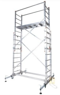 Saraylı Alüminyum Teleskopik Mega İskele Merdiven 2X5 m (10 Metre) 7519