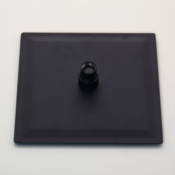 Fause Tepe Duş Başlığı Kare Slim 304 Metal 20x20 cm Siyah KTD101-B