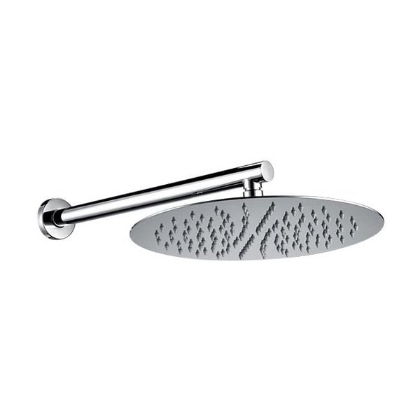 Fause Ankastre Duş Başlığı Borulu Oval Slim Metal Ø30 cm