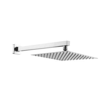 Fause Ankastre Duş Başlığı Borulu Kare Slim Metal 25x25 cm