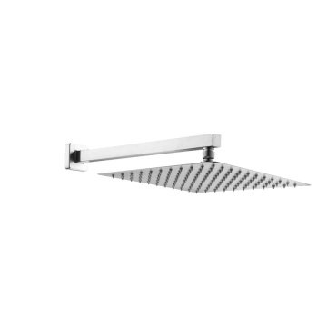 Fause Ankastre Duş Başlığı Borulu Kare Slim Metal 30x30 cm