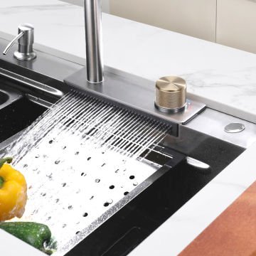 Krome Teknolojik Akıllı Eviye Seti Kombine Basic Saten KRM1010-BR