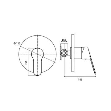 Fause Ankastre Taharet Bataryası Sıcak Soğuk KAB104