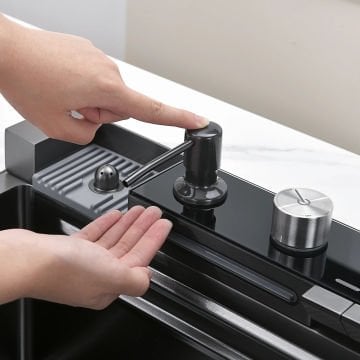 Krome Teknolojik Akıllı Eviye Seti Kombine Ultimate Nano Siyah KRM1020-BL