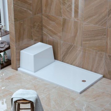 S'tina Flat Dikdörtgen Oturmalı Duş Teknesi Bond 70x100 cm