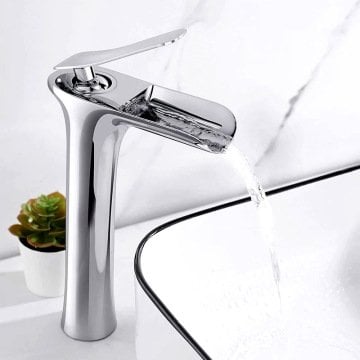 Fause Yüksek Çanak Lavabo Bataryası Şelale KSL102