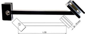 Duşakabin Cam Gergi Çubuğu 33 cm