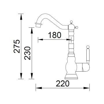 Fause Rustik Eviye Bataryası Vintage Antik Eskitme KTE100-A